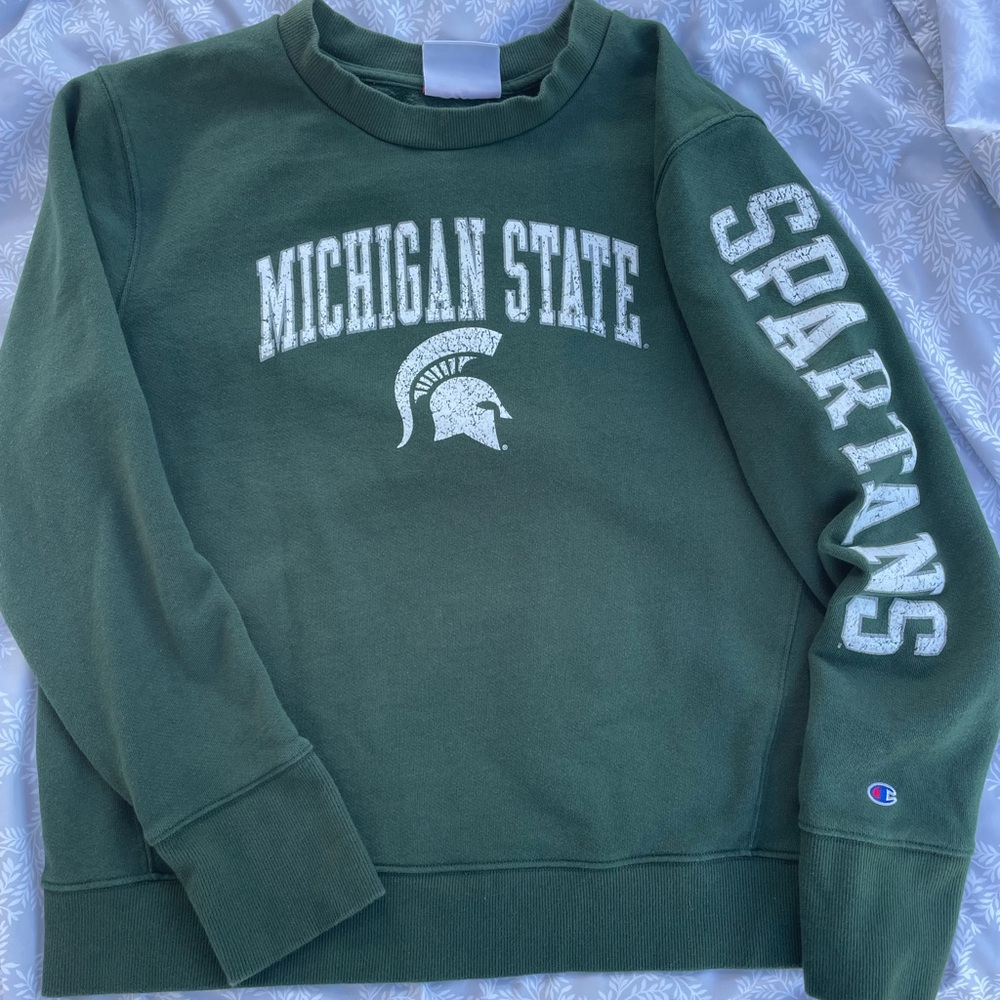 Champion Dark Green Michigan State Spartans Sweatshirt